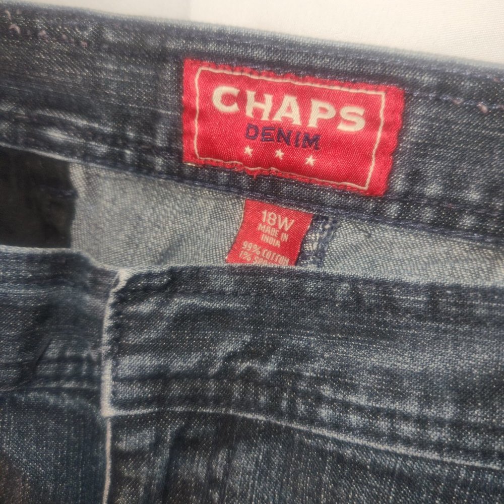 Chaps Ladies' Denim Jeans, comfort fit, in size 18W